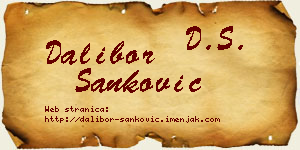 Dalibor Sanković vizit kartica